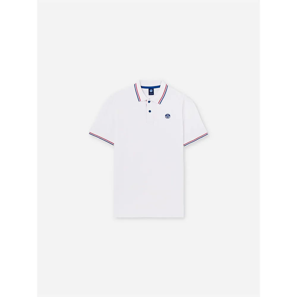 Купить North sails 692354-0101-7 Поло с короткими рукавами 692354 Logo Белая White 3XL 7ft.ru в интернет магазине Семь Футов
