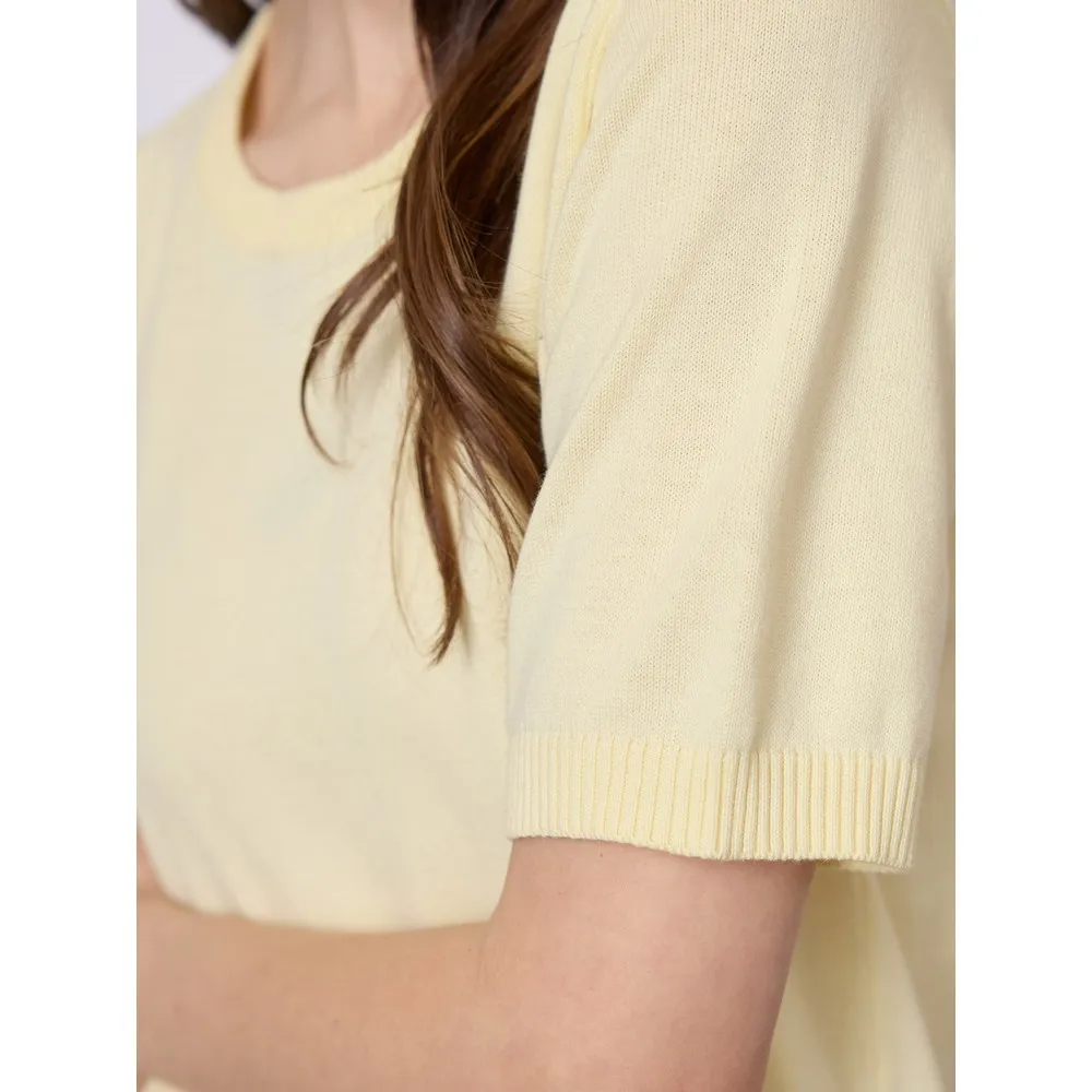 Купить Redgreen 171632509-030-s свитер с короткими рукавами Aimee Solid Yellow Pastel 35x25x15 7ft.ru в интернет магазине Семь Футов