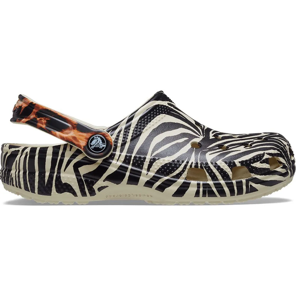 Купить Crocs 207840-2y9-m8/w10 Деревянные башмаки Classic Animal Remix Bone / Multi Animal 35x25x15 EU 41 7ft.ru в интернет магазине Семь Футов