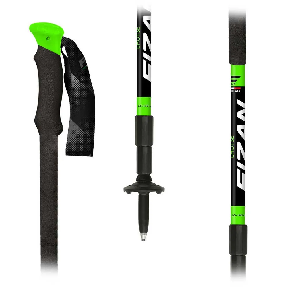 Купить Fizan FZS207506 трости Lhotse  Black / Green 65-140 cm 7ft.ru в интернет магазине Семь Футов