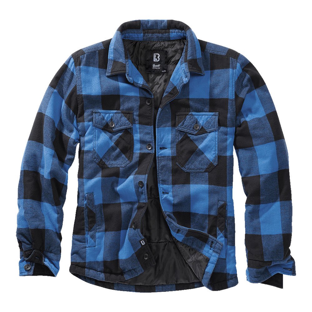 Купить Brandit 9478-183-S Куртка Lumberjack Голубой  Black / Blue S 7ft.ru в интернет магазине Семь Футов