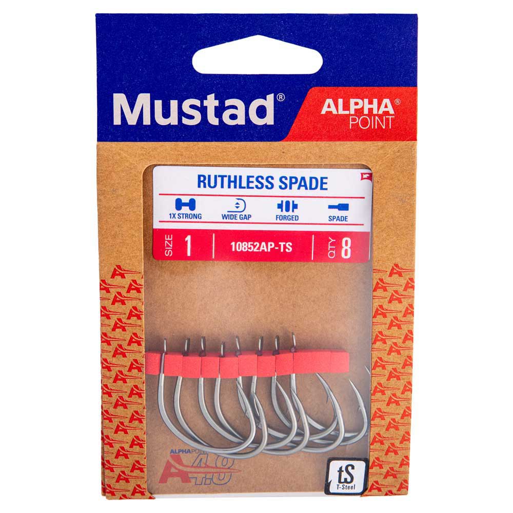 Купить Mustad 10852AP-TS-3/0-6A Ruthless Spade Eye Зубчатый Крюк  Titan Steel 3/0 7ft.ru в интернет магазине Семь Футов