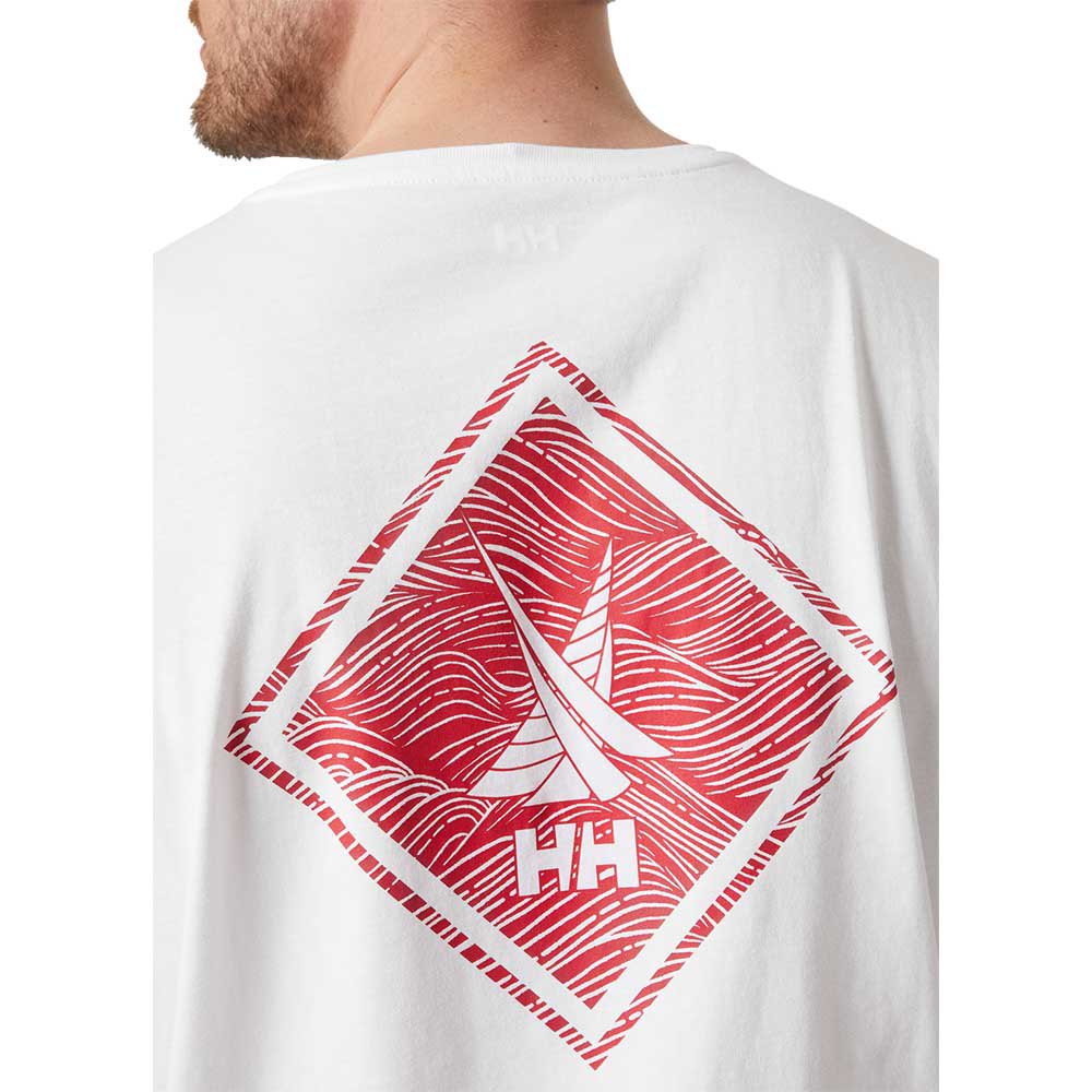 Купить Helly hansen 34222_003-M Футболка с коротким рукавом Shoreline Белая White/Red M 7ft.ru в интернет магазине Семь Футов