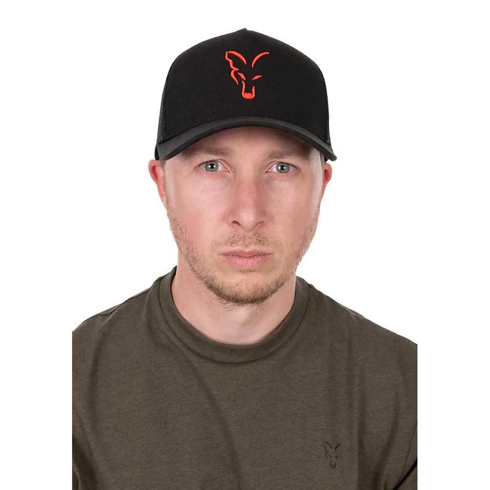 Купить Fox international chh034 Кепка Trucker Collection Black / Orange 15x10x5 7ft.ru в интернет магазине Семь Футов