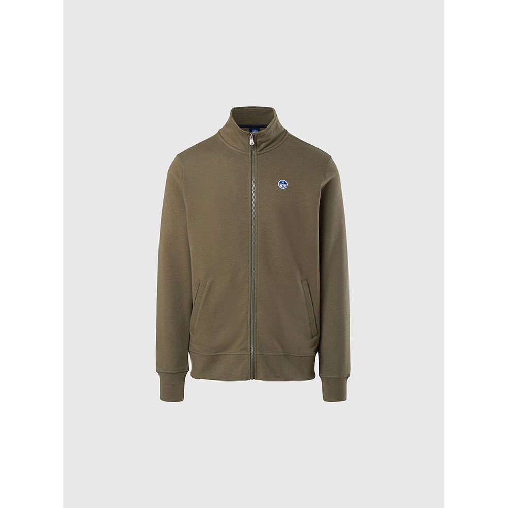 Купить North sails 691221-0441-M Свитер на молнии Basic Зеленый Dusty Olive M 7ft.ru в интернет магазине Семь Футов