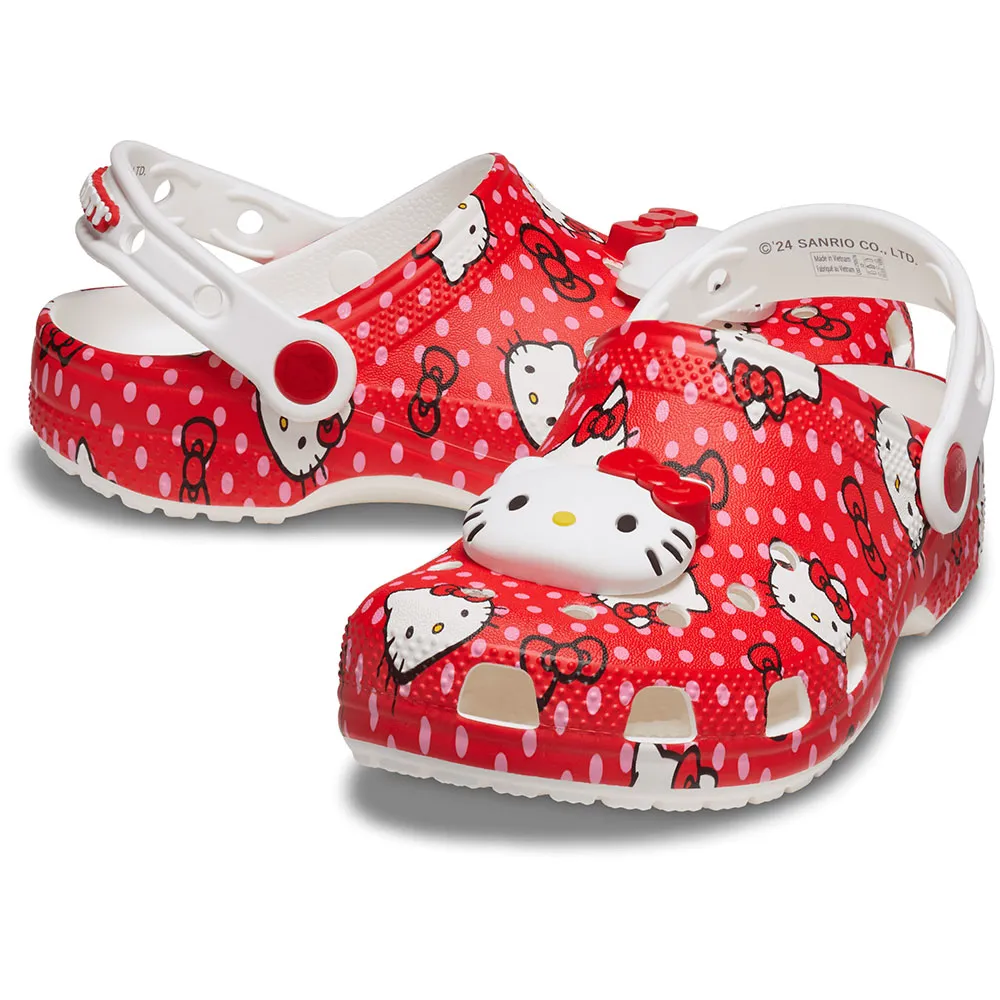 Купить Crocs 210576-90h-c13 Деревянные башмаки Hello Kitty Red Classic Multi 35x25x15 EU 30 7ft.ru в интернет магазине Семь Футов