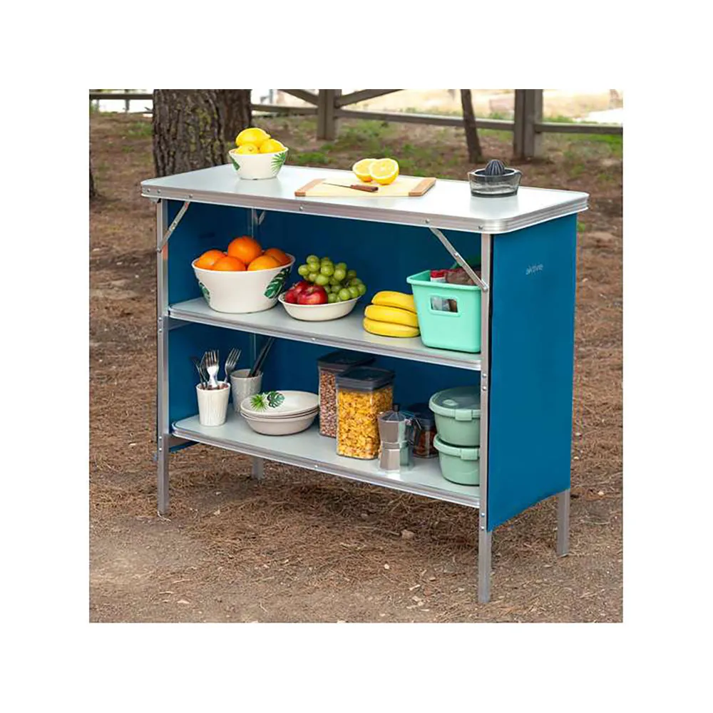 Купить Color baby 63090 Складная полка для кемпинга Голубой Multicolor 7ft.ru в интернет магазине Семь Футов