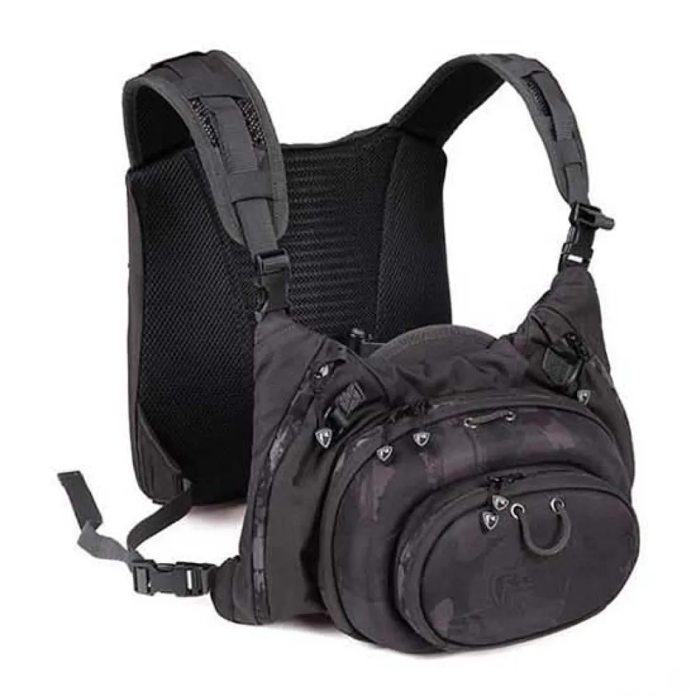 Купить Fox rage nlu150 поясная сумка Camo Voyager Chest Black Camo 40x30x20 7ft.ru в интернет магазине Семь Футов