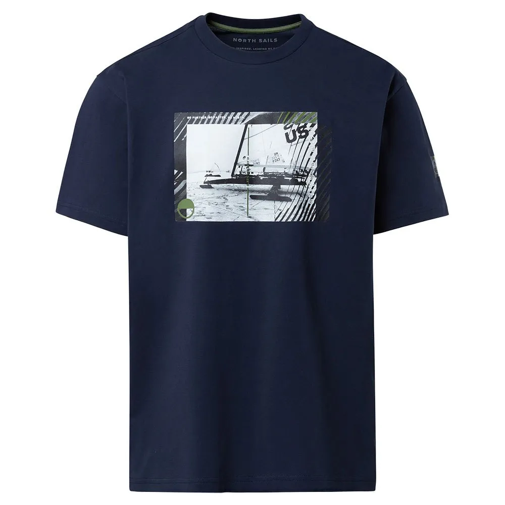 Купить North sails 692849-0802-XS Футболка с коротким рукавом Graphic Голубой Navy Blue XS 7ft.ru в интернет магазине Семь Футов