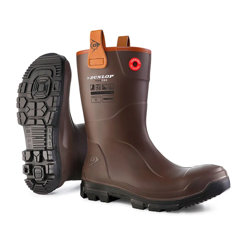 Купить Dunlop footwear dl-103 Резиновые сапоги Purofort RigPro Dark Brown 40x35x15 EU 43 7ft.ru в интернет магазине Семь Футов