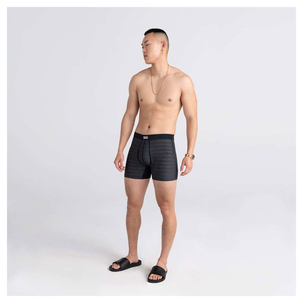 Купить SAXX Underwear SXBB09F.BLH.L Боксёр Hot Fly Серый  Black Heather L 7ft.ru в интернет магазине Семь Футов