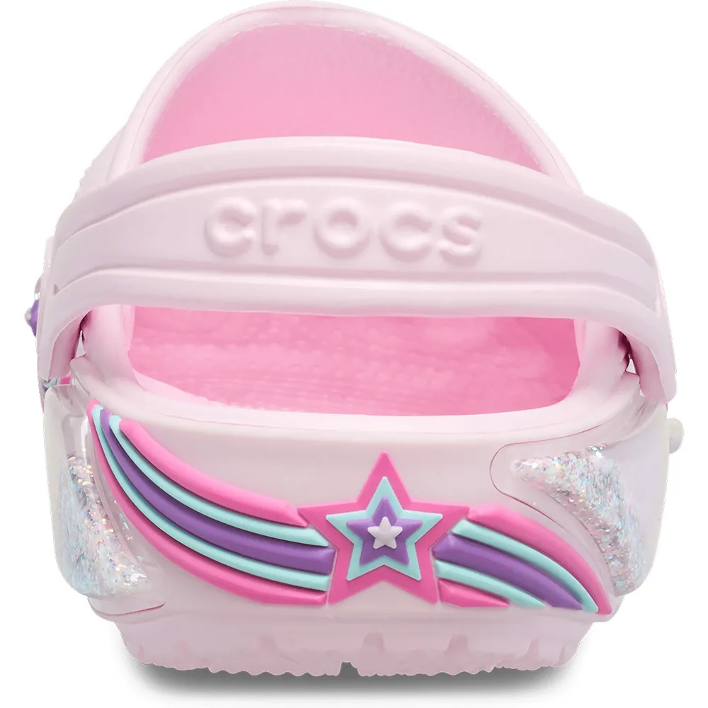 Купить Crocs 211609-6zw-c13 Деревянные башмаки Classic Star Sprkl Shkr Pink Milk 35x25x15 EU 30 7ft.ru в интернет магазине Семь Футов