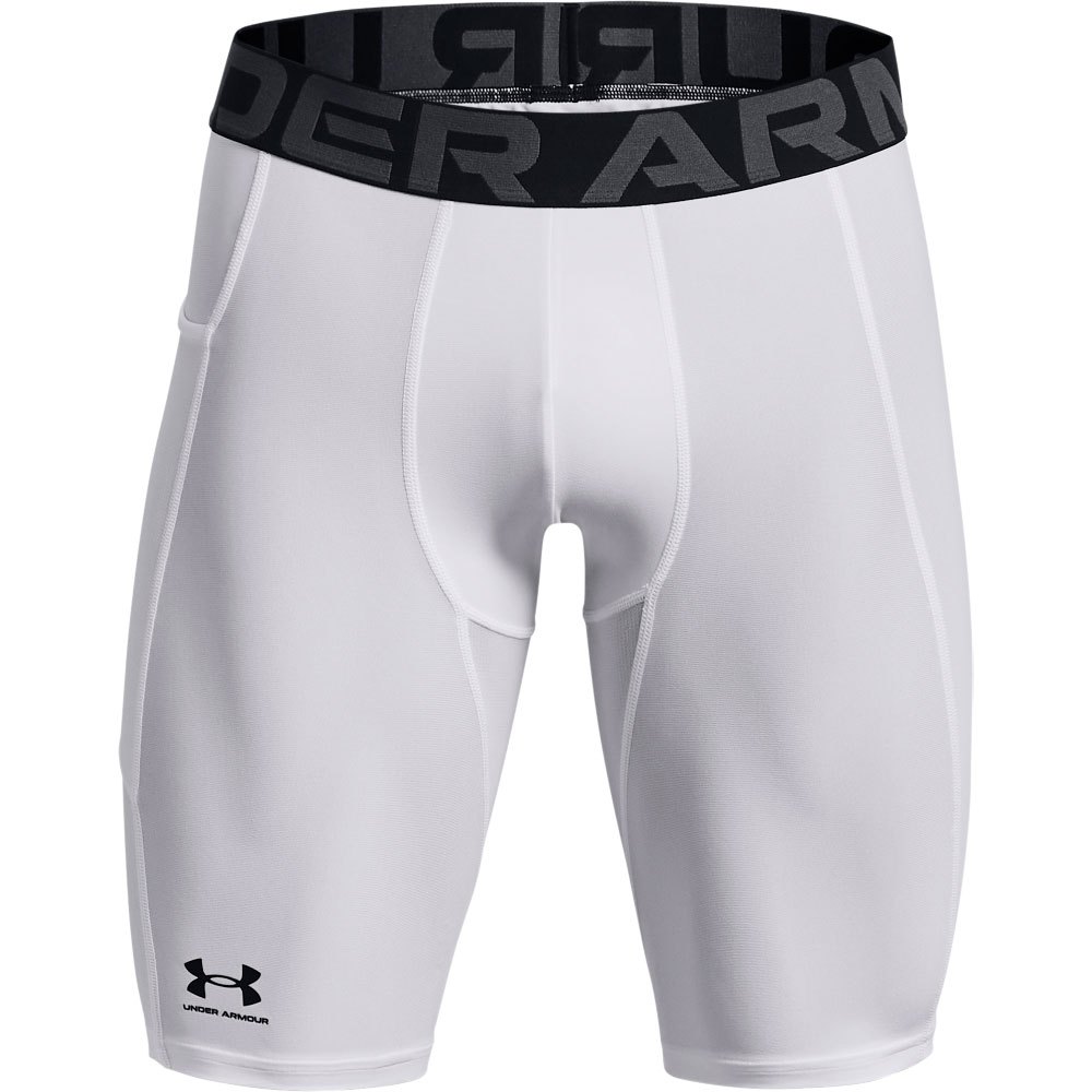 Купить Under armour 1361602-100-SMT Компрессионные шорты HeatGear Белая White / Black S 7ft.ru в интернет магазине Семь Футов