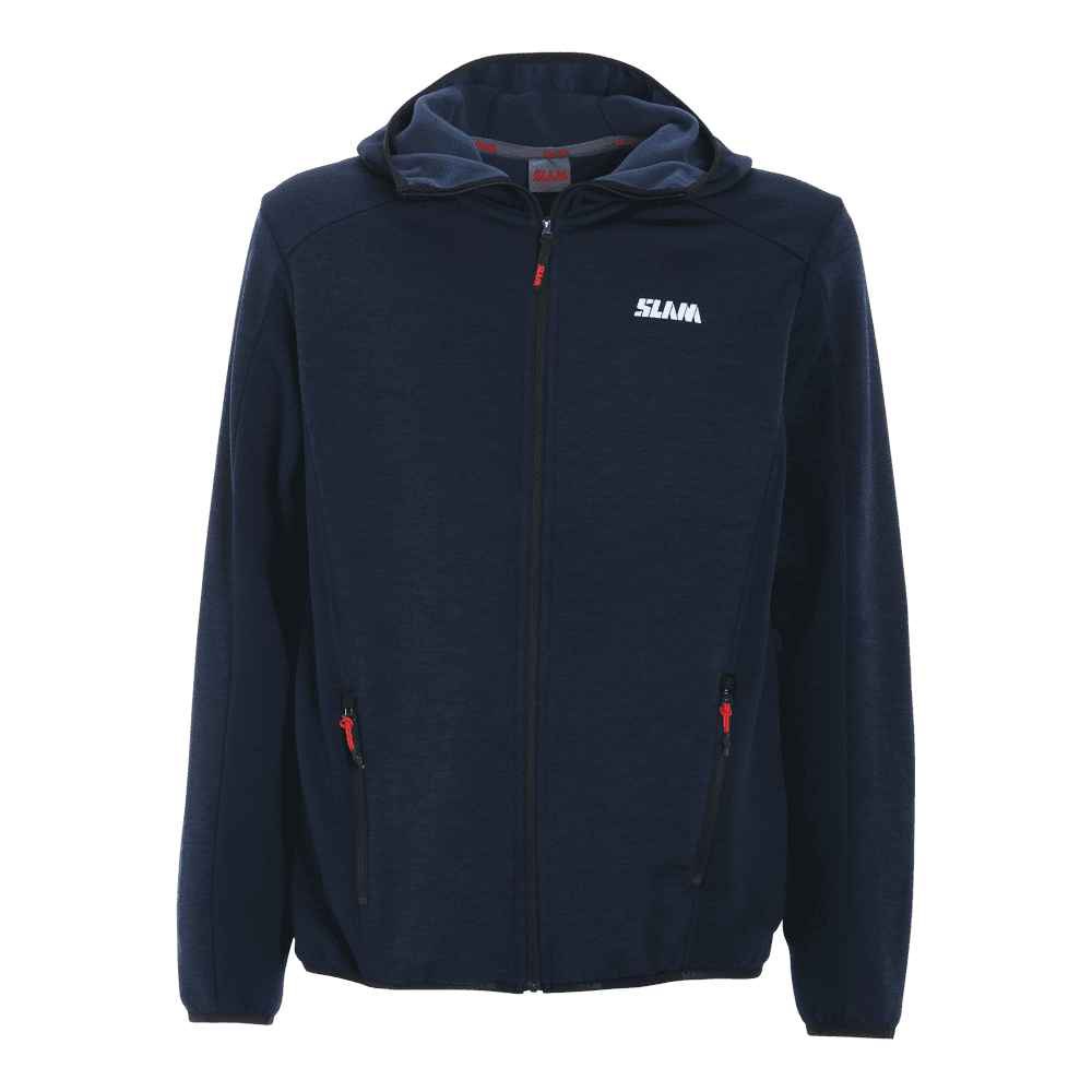 Купить Slam A107004S00-W13-XL Флисовая на молнии Active Hood Power Str Голубой Dark Navy XL 7ft.ru в интернет магазине Семь Футов