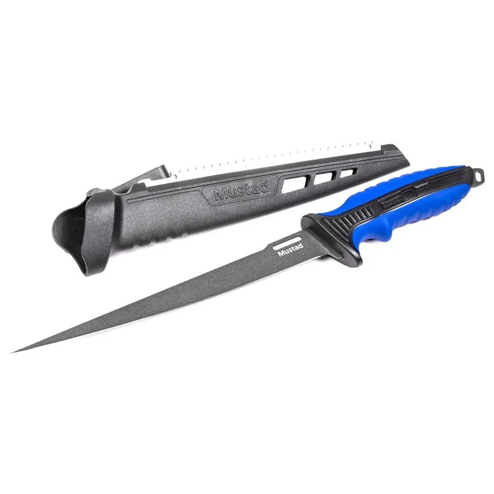 Купить Mustad MT-094-24 Нож нож MT094 Серебристый  Blue 9´´ 7ft.ru в интернет магазине Семь Футов