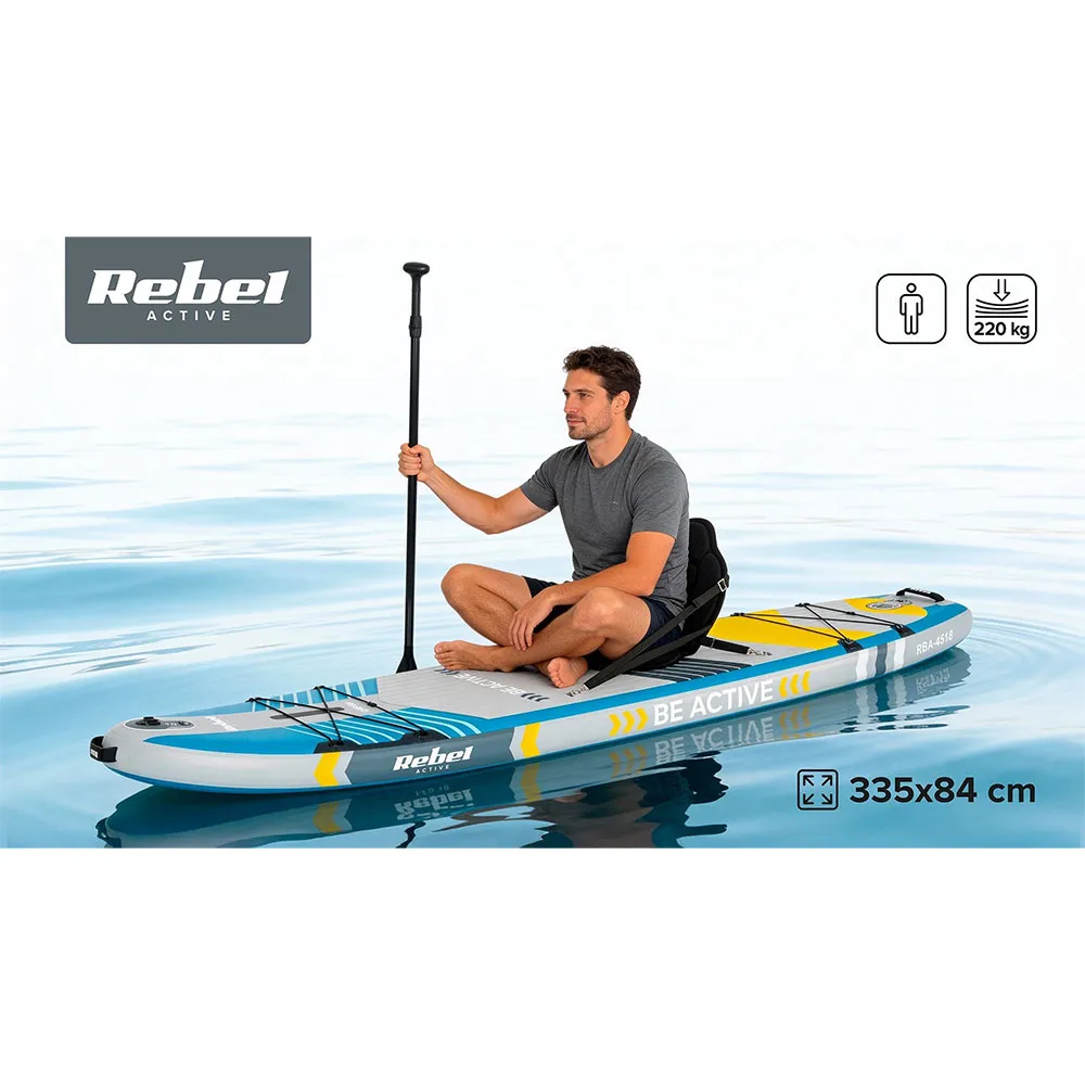 Купить Rebel rba-4518-bl Надувной комплект для падлбординга Active Pro RBA-4518 Blue 92x42x26 335 cm 7ft.ru в интернет магазине Семь Футов
