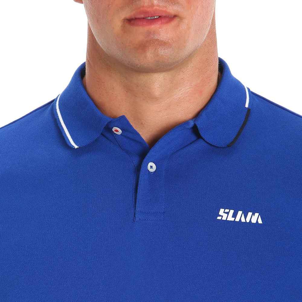 Купить Slam A108001S00-W11-XL Поло с короткими рукавами Deck Lgt Pique Голубой Olympic Blue XL 7ft.ru в интернет магазине Семь Футов