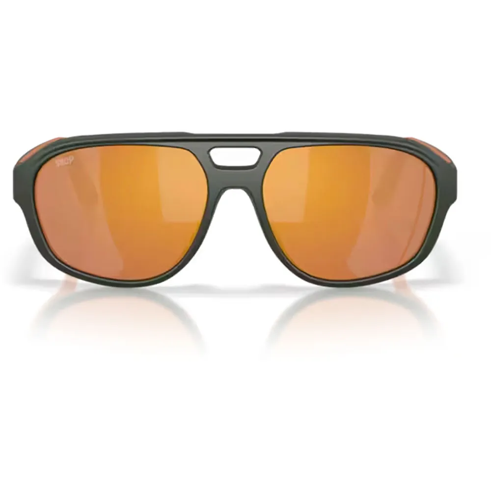 Купить Costa 06s9133-91330555 поляризованные солнцезащитные очки Street heat Matte Olive 20x10x10 Gold Mirror 580P/CAT3 7ft.ru в интернет магазине Семь Футов