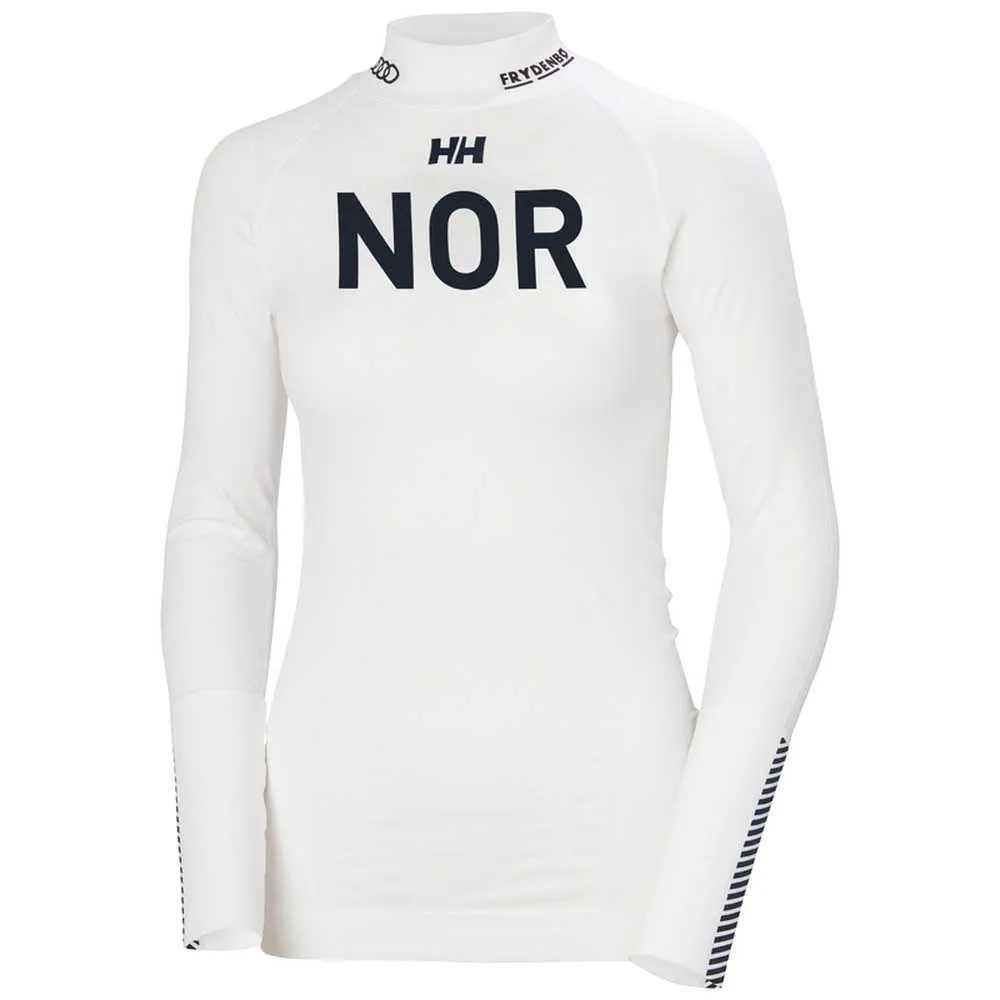 Купить Helly hansen 49341-002-L Базовый слой с длинным рукавом Lifa Seamless Racing White NSF L 7ft.ru в интернет магазине Семь Футов