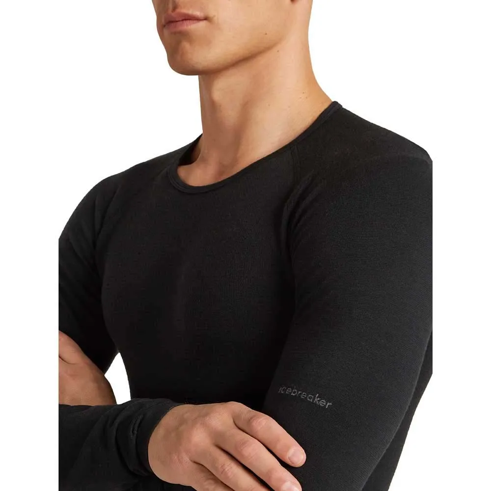 Купить Icebreaker 0a571h001/m Базовый слой с длинным рукавом Merino Blend 260 ZoneKnit™ Seamless Crewe Black 30x25x2 7ft.ru в интернет магазине Семь Футов