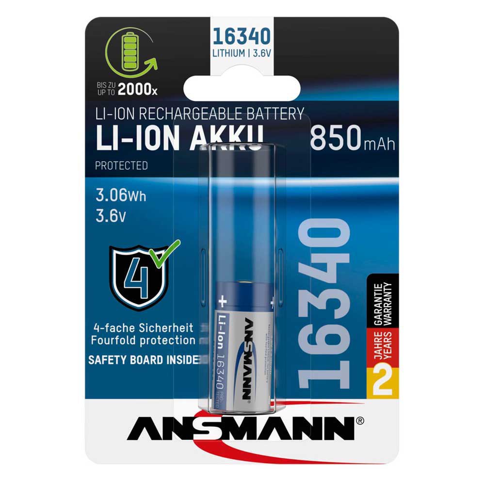Купить Ansmann 1300-0017 16340 Akku Аккумуляторная батарея 3.6V Бесцветный Silver 7ft.ru в интернет магазине Семь Футов