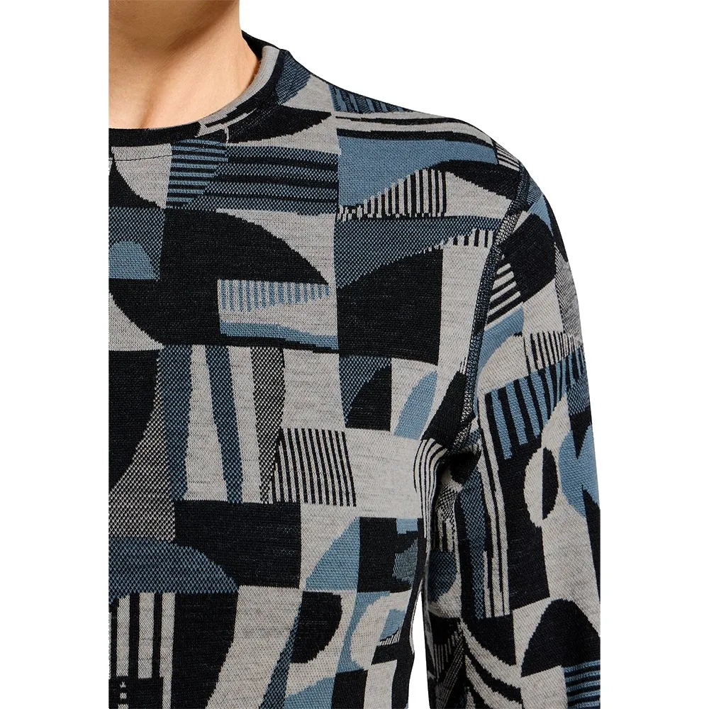 Купить Odlo 112151-21109-s Базовый слой с длинным рукавом 112151 Merino Heritage Provincial Blue-Black 30x25x2 7ft.ru в интернет магазине Семь Футов