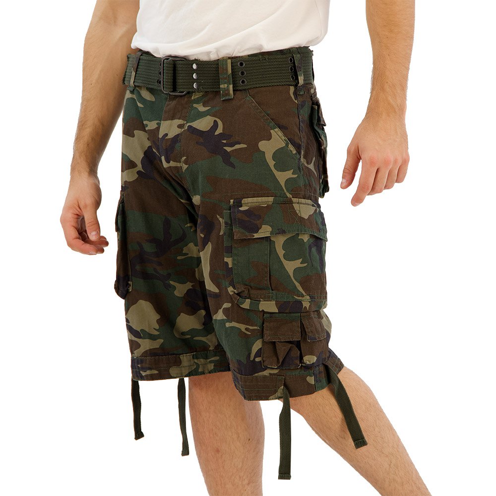 Купить Brandit 2001-10-XXL Шорты Savage Vintage Серый  Woodland 2XL 7ft.ru в интернет магазине Семь Футов