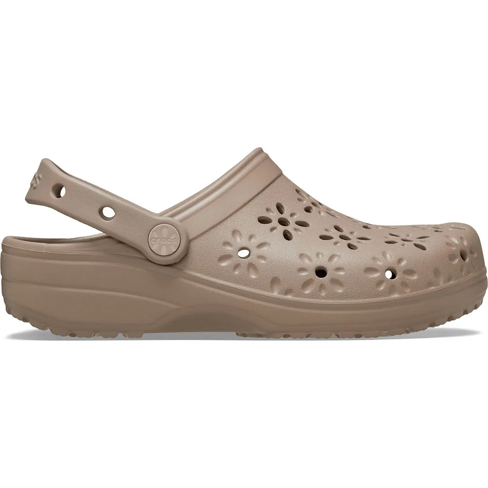 Купить Crocs 210927-214-m2w4 Деревянные башмаки Classic Floral Cut Out Taupe 35x25x15 EU 33 7ft.ru в интернет магазине Семь Футов