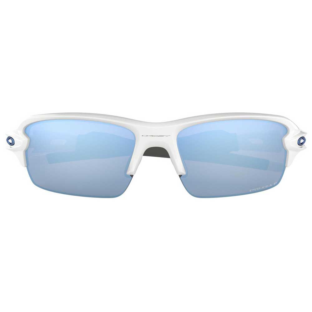 Купить Oakley OJ9005-0659 Flak XS Prizm Молодежные поляризованные солнцезащитные очки Deep Water Polished White Prizm Deep Water Polarized/Cat3 7ft.ru в интернет магазине Семь Футов