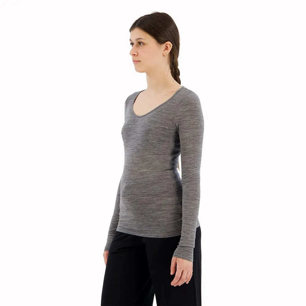 Купить Icebreaker 103194004xl Базовый слой с длинным рукавом Siren Sweetheart Merino Gritstone Heather 15x15x6 7ft.ru в интернет магазине Семь Футов