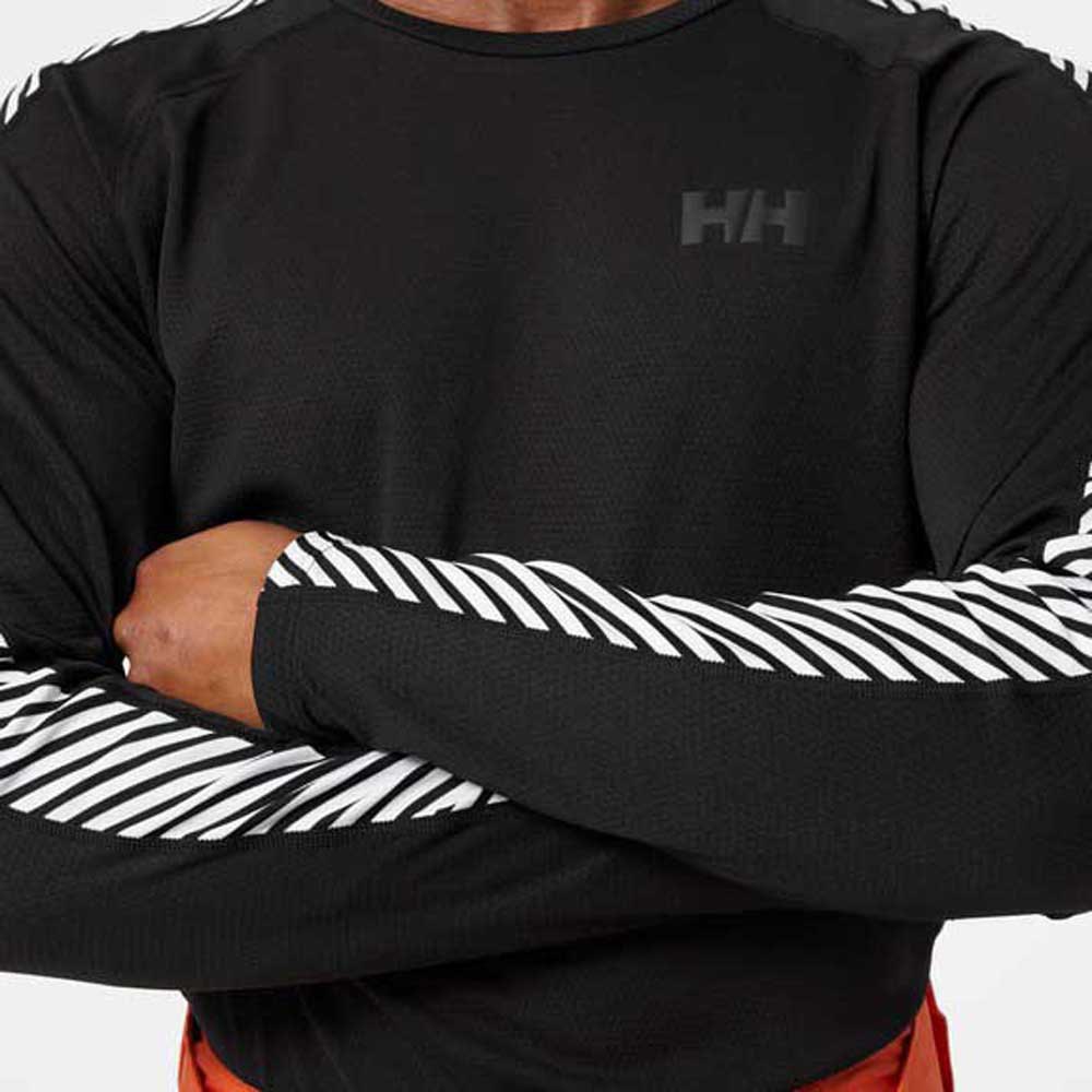 Купить Helly hansen 49412_990-M Базовый слой с длинным рукавом Lifa Active Stripe Crew Черный Black M 7ft.ru в интернет магазине Семь Футов