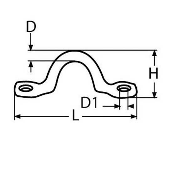 Купить Euromarine 004463 A2 5x50 mm Глотка Бар 2 единицы Серебристый Grey 7ft.ru в интернет магазине Семь Футов