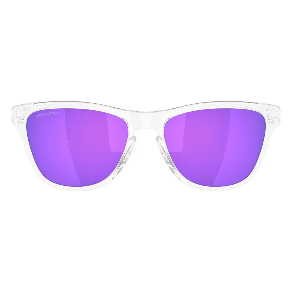 Купить Oakley OO9508-0253 Солнцезащитные очки Frogskins s Polished Clear Prizm Violet/CAT3 7ft.ru в интернет магазине Семь Футов