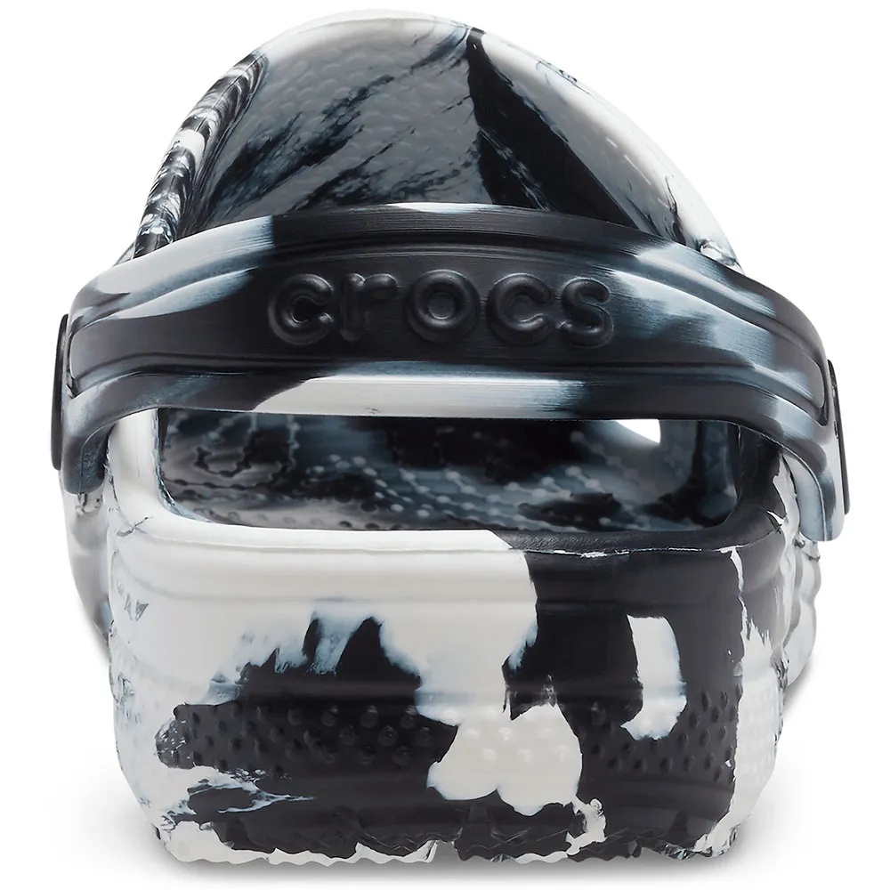 Купить Crocs 206838-066b-c6 Деревянные башмаки Classic Marbled Black / White 35x25x15 EU 22 7ft.ru в интернет магазине Семь Футов