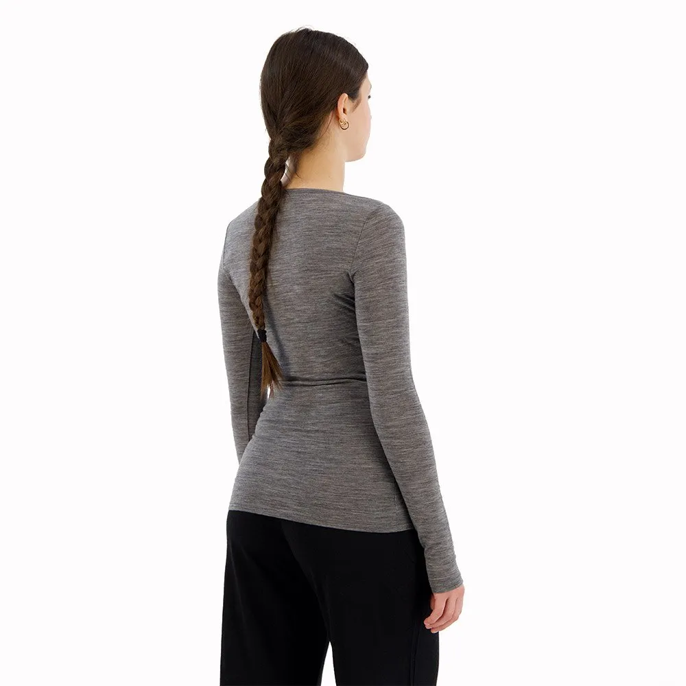 Купить Icebreaker 103194004xl Базовый слой с длинным рукавом Siren Sweetheart Merino Gritstone Heather 15x15x6 7ft.ru в интернет магазине Семь Футов