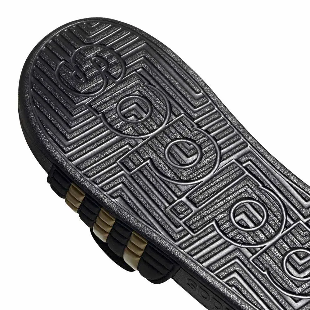 Купить adidas eg6517/7 Шлёпанцы Adissage Core Black / Gold Metal / Core Black 32x20x10 EU 40.5 7ft.ru в интернет магазине Семь Футов