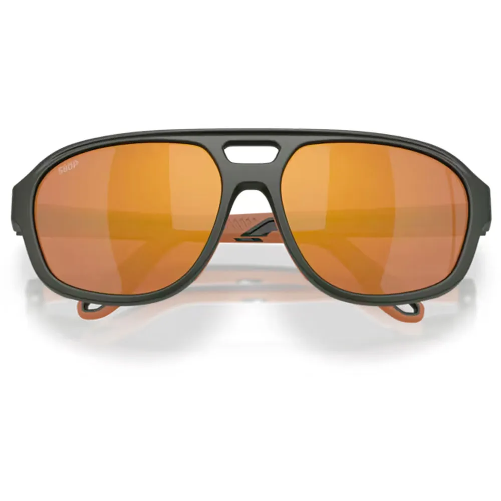 Купить Costa 06s9133-91330555 поляризованные солнцезащитные очки Street heat Matte Olive 20x10x10 Gold Mirror 580P/CAT3 7ft.ru в интернет магазине Семь Футов