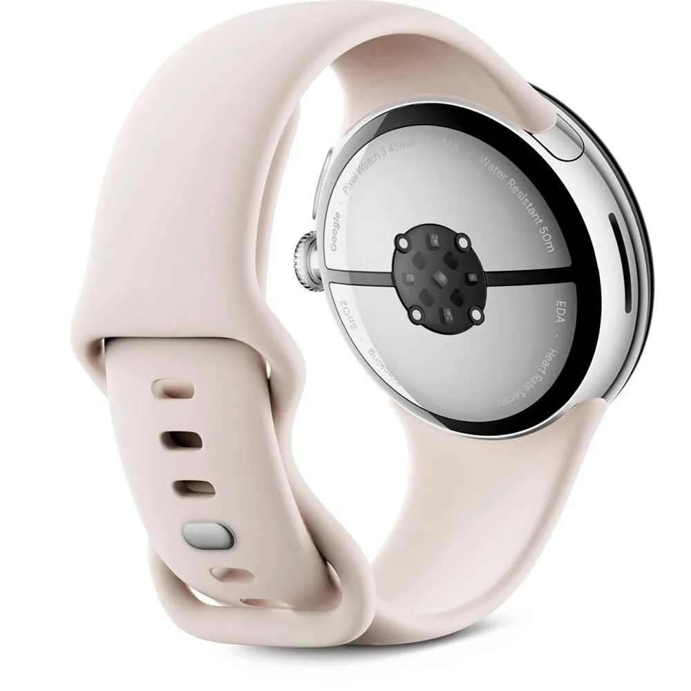 Купить Google ga05736-de Смарт-часы Watch 3 (45mm) WiFi Porcelain / Silver 12x12x10 7ft.ru в интернет магазине Семь Футов