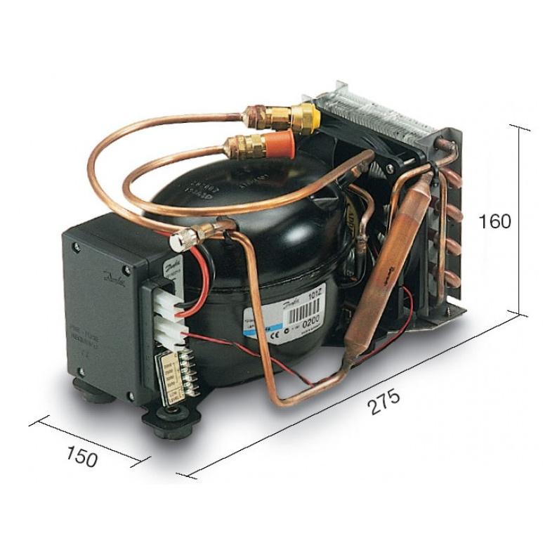 Купить Vitrifrigo R-2516311-G7200090.002 ND50 Компрессор охлаждающего устройства после ремонта Черный 7ft.ru в интернет магазине Семь Футов