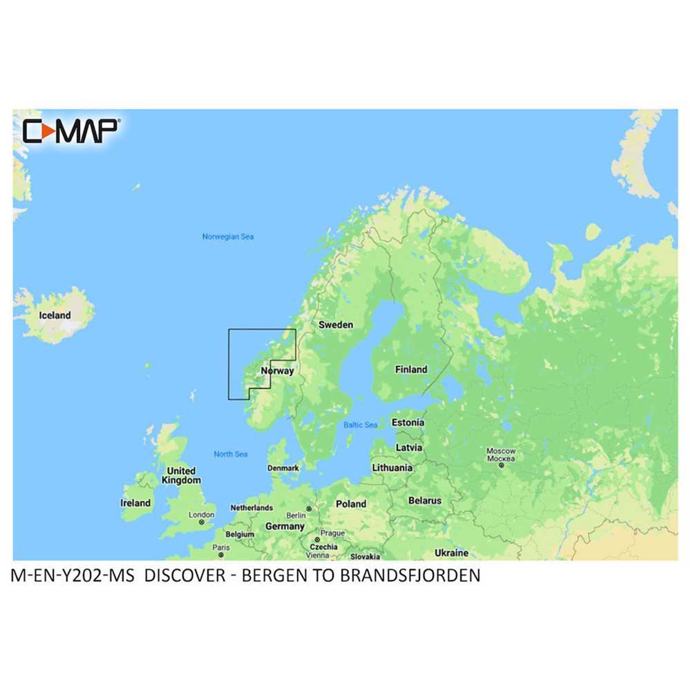 Купить C-map M-EN-Y202-MS Bergen To Brandsfjorden карта  Multicolour 7ft.ru в интернет магазине Семь Футов