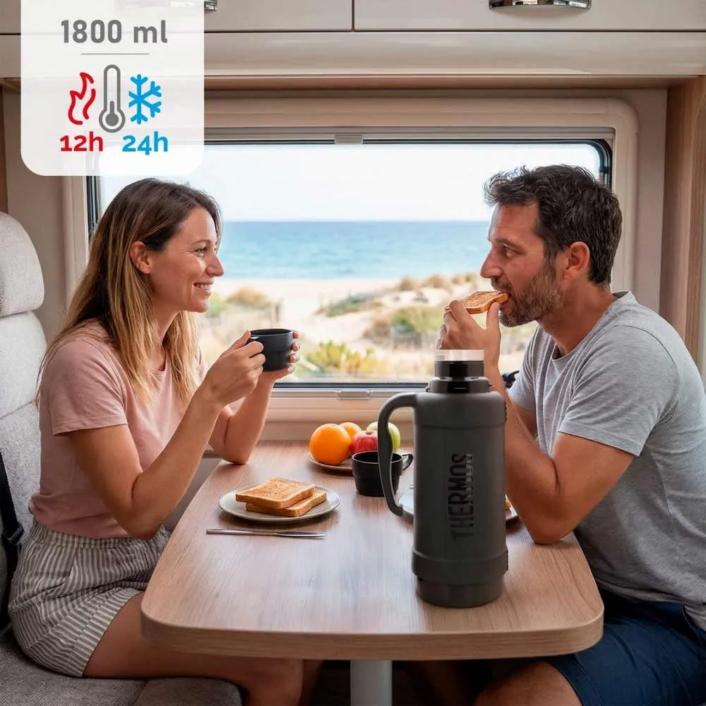 Купить Thermos 63211 термос 1.8L Grey 18x12x38 7ft.ru в интернет магазине Семь Футов