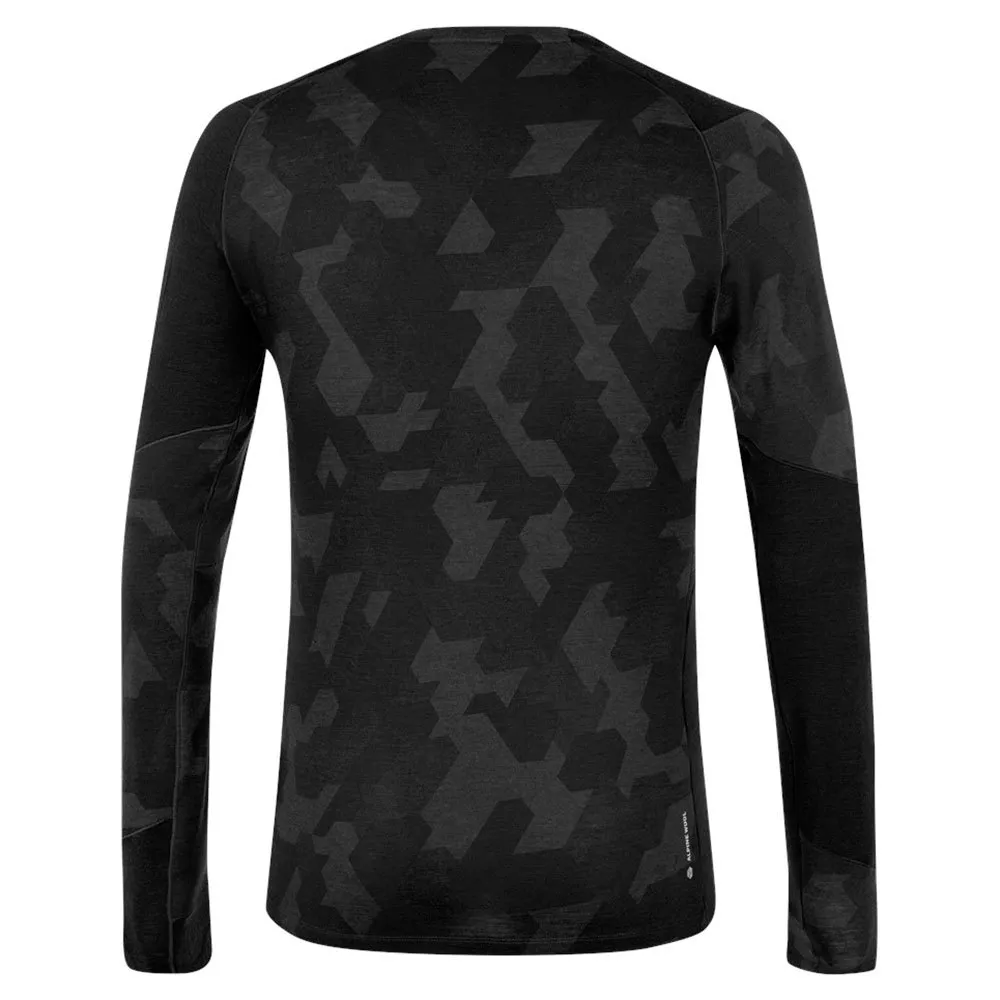 Купить Salewa 00-0000028205-0910-52/XL Базовый слой с длинным рукавом Cristallo Warm Alpine Merino Responsive Черный Black Out XL 7ft.ru в интернет магазине Семь Футов