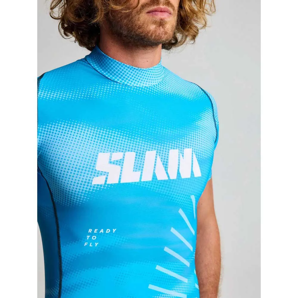 Купить Slam a119001s00-w74-s Rash guard с коротким рукавом Foil Greek Blue 30x25x2 7ft.ru в интернет магазине Семь Футов