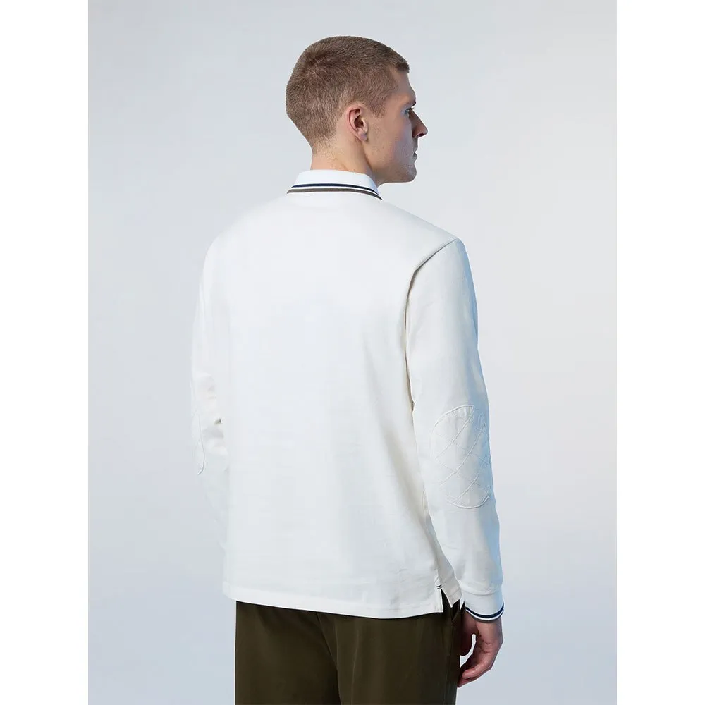 Купить North sails 692336-0105-L Поло с длинным рукавомным рукавом Logo Белая Marshmallow L 7ft.ru в интернет магазине Семь Футов