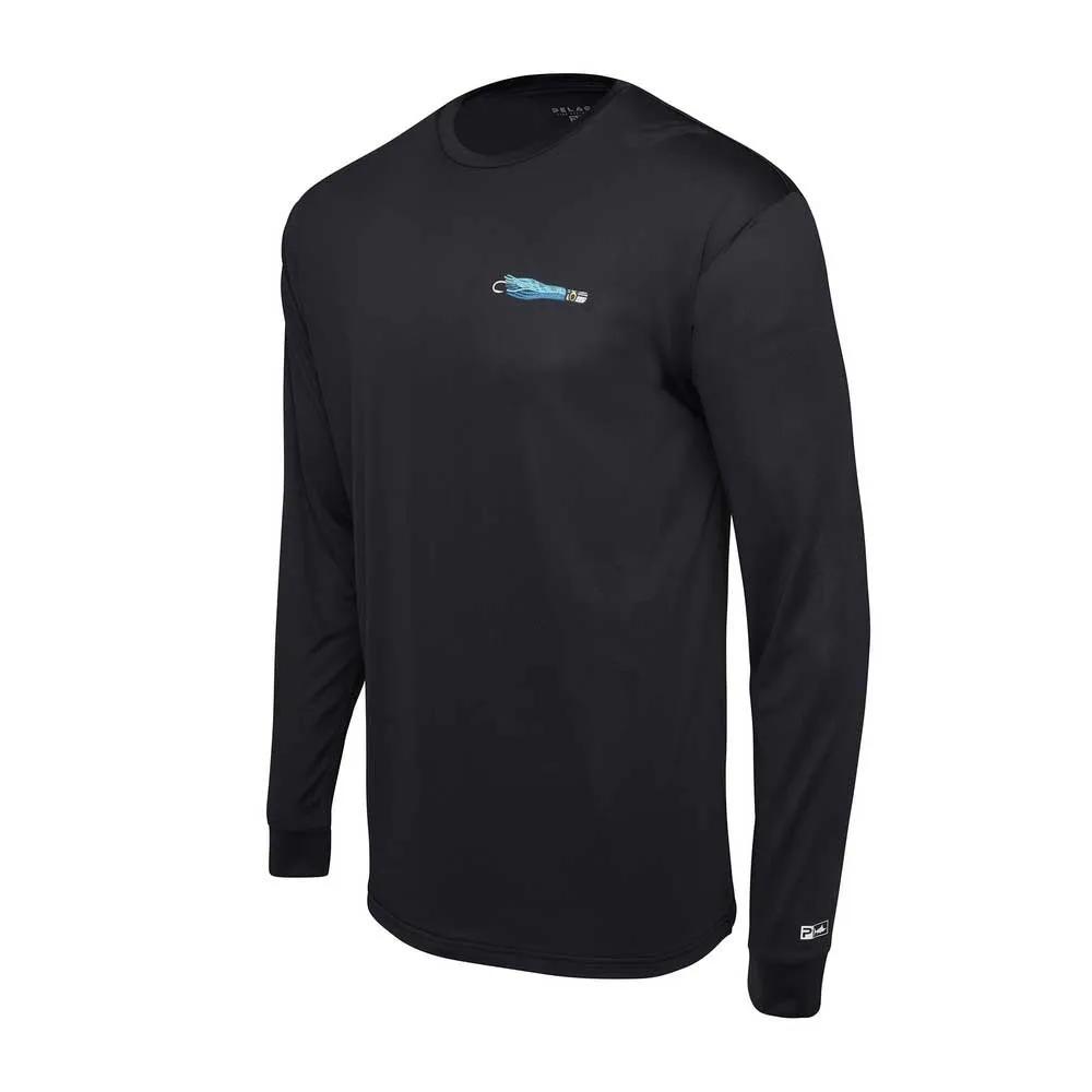Купить Pelagic 1015243000-BLK-XXL Футболка с длинным рукавом с защитой от ультрафиолета Aquatek Built For Trollin Black 2XL 7ft.ru в интернет магазине Семь Футов