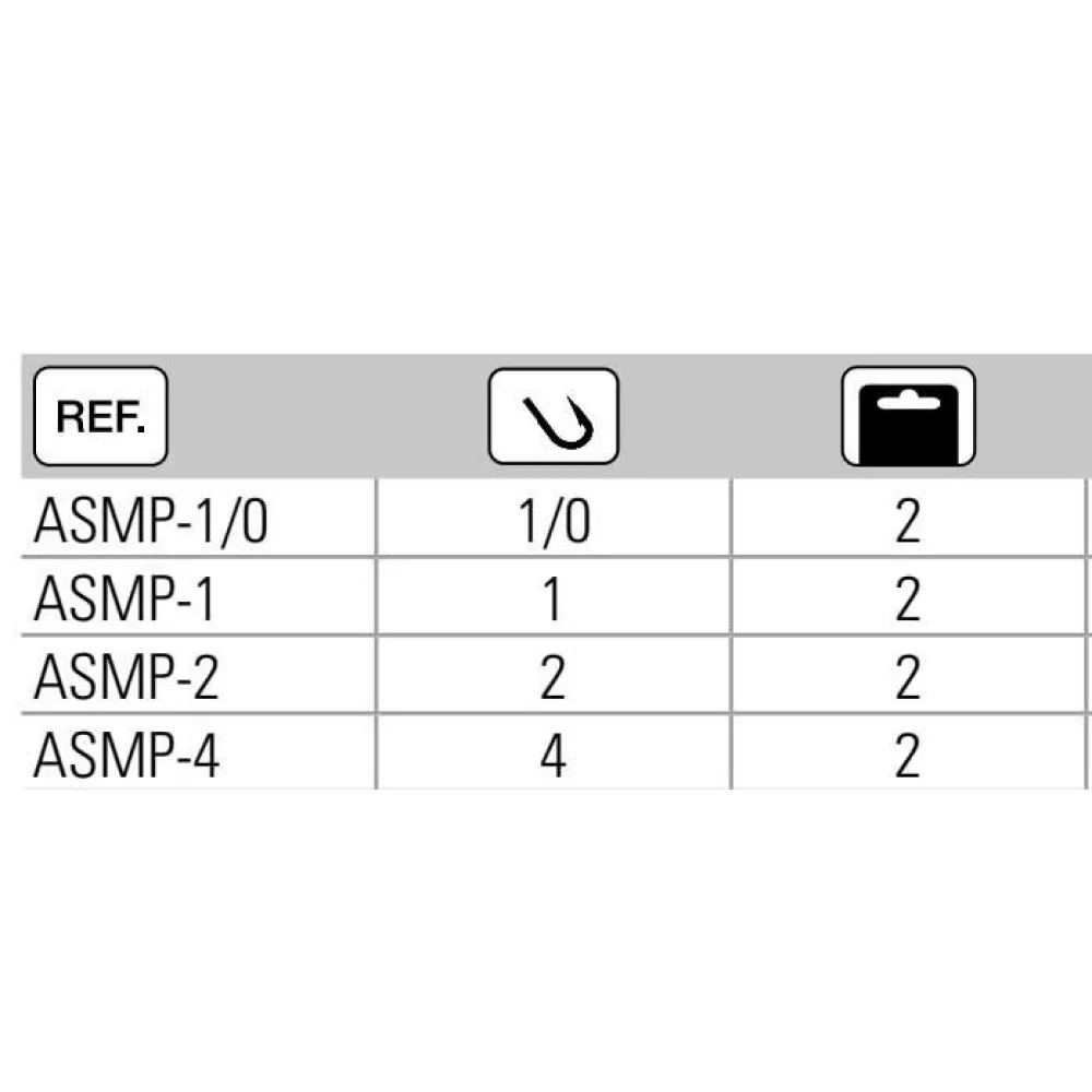 Купить Asari ASMP-2/0 Micro Slow Double Assist Luminous-P Крюк Серый Grey 2/0 7ft.ru в интернет магазине Семь Футов