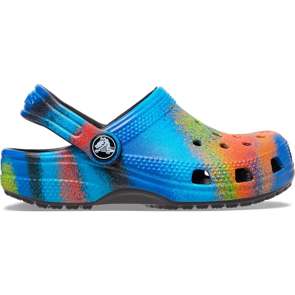 Купить Crocs 208094-0c4-c6 Деревянные башмаки Classic Spray Dye T Black / Multi 35x25x15 EU 22 7ft.ru в интернет магазине Семь Футов