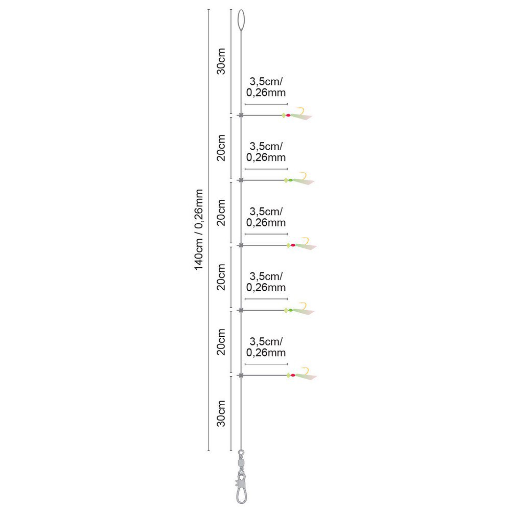 Купить SPRO 004740-00359-00000-00 Salt 3 Рыболовное Перо Белая  White Silver 1/0 7ft.ru в интернет магазине Семь Футов