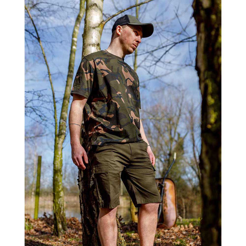 Купить Fox international CFX284 Футболка с коротким рукавом Зеленый Camo 3XL 7ft.ru в интернет магазине Семь Футов