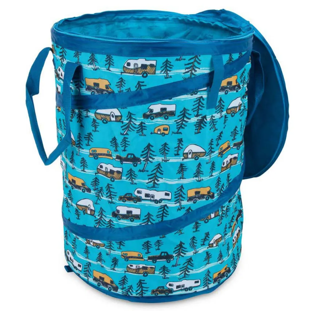 Купить Camco 17-42987 подвесная корзина Pop Up Utility  Teal / Sketched 45.72 x 60.96 cm 7ft.ru в интернет магазине Семь Футов